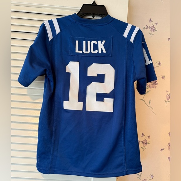 Youth Indianapolis Colts Andrew Luck Nike Royal Color Rush Game Jersey in Medium - Picture 9 of 11